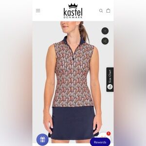 Kastel Denmark Women's Sleeveless Feather Print Tank Top - Multicolor